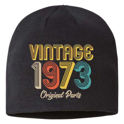 Vintage 1973 Original Parts 50th Birthday Sustainable Beanie