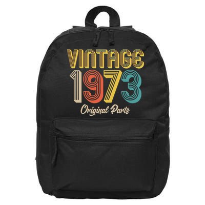 Vintage 1973 Original Parts 50th Birthday 16 in Basic Backpack