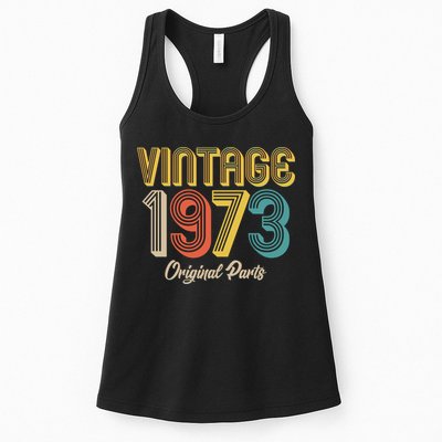 Vintage 1973 Original Parts 50th Birthday Womens Tank Top