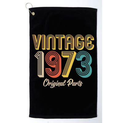 Vintage 1973 Original Parts 50th Birthday Golf Towel