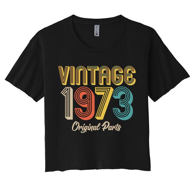 Vintage 1973 Original Parts 50th Birthday Crop Top