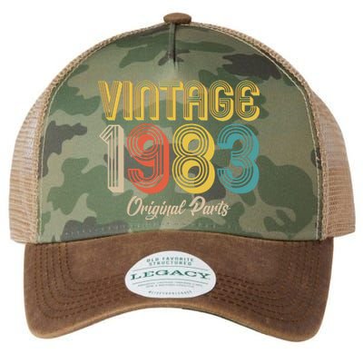 Vintage 1983 Original Parts 40th Birthday Legacy Tie Dye Trucker Hat