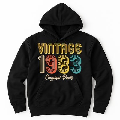 Vintage 1983 Original Parts 40th Birthday Hoodie