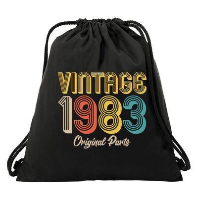 Vintage 1983 Original Parts 40th Birthday Drawstring Bag
