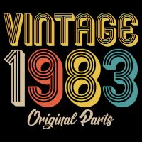 Vintage 1983 Original Parts 40th Birthday Poster