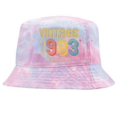 Vintage 1983 Original Parts 40th Birthday Tie-Dyed Bucket Hat