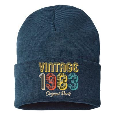 Vintage 1983 Original Parts 40th Birthday Sustainable Knit Beanie