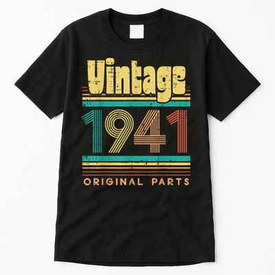 Vintage 1941 Original Parts 80 Years Old 80th Birthday Tall T-Shirt