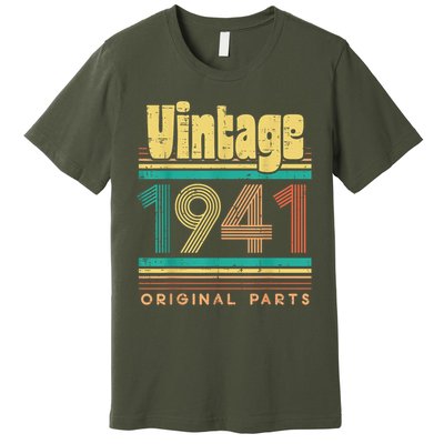 Vintage 1941 Original Parts 80 Years Old 80th Birthday Premium T-Shirt
