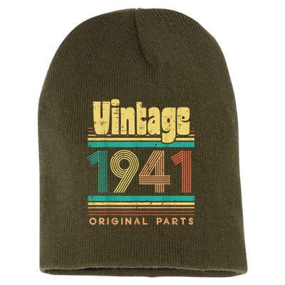 Vintage 1941 Original Parts 80 Years Old 80th Birthday Short Acrylic Beanie