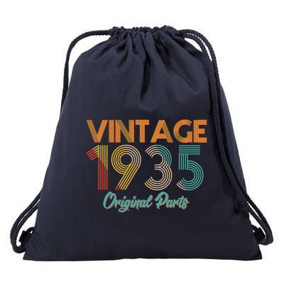 Vintage 1935 Original Parts 90th Birthday Drawstring Bag