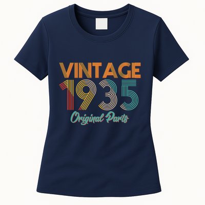 Vintage 1935 Original Parts 90th Birthday Womens T-Shirt