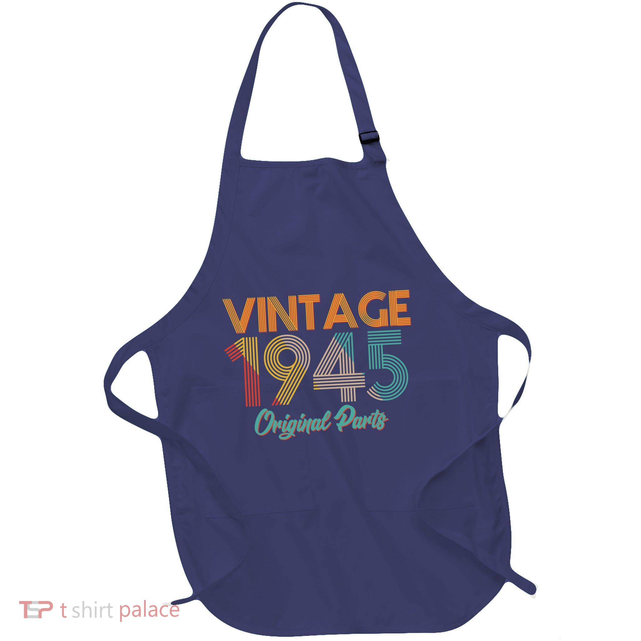 Vintage 1945 Original Parts 80th Birthday Apron