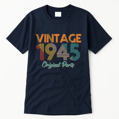 Vintage 1945 Original Parts 80th Birthday Tall T-Shirt