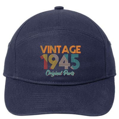 Vintage 1945 Original Parts 80th Birthday 7-Panel Snapback Hat
