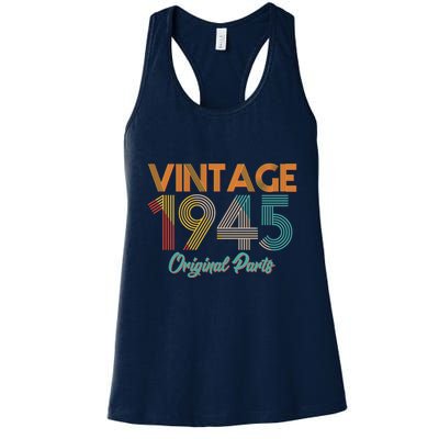 Vintage 1945 Original Parts 80th Birthday Womens Tank Top
