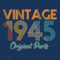 Vintage 1945 Original Parts 80th Birthday Baby Bodysuit