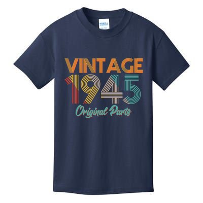 Vintage 1945 Original Parts 80th Birthday Kids T-Shirt