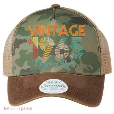 Vintage 1965 Original Parts 60th Birthday Legacy Tie Dye Trucker Hat
