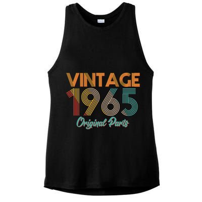 Vintage 1965 Original Parts 60th Birthday Ladies PosiCharge Tri-Blend Wicking Tank