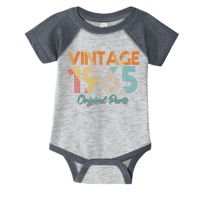 Vintage 1965 Original Parts 60th Birthday Infant Baby Jersey Bodysuit