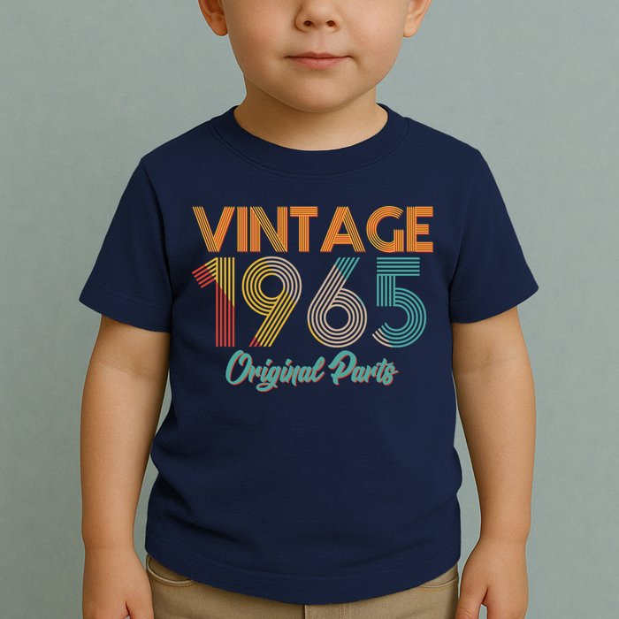 Vintage 1965 Original Parts 60th Birthday Toddler T-Shirt