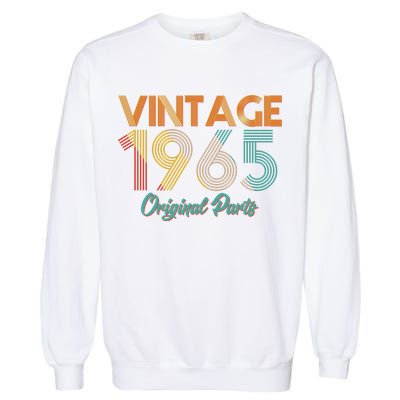 Vintage 1965 Original Parts 60th Birthday Garment-Dyed Sweatshirt