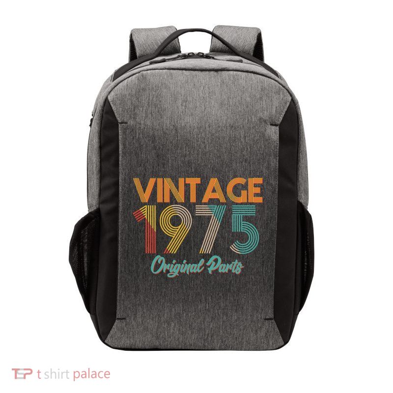 Vintage 1975 Original Parts 50th Birthday Vector Backpack