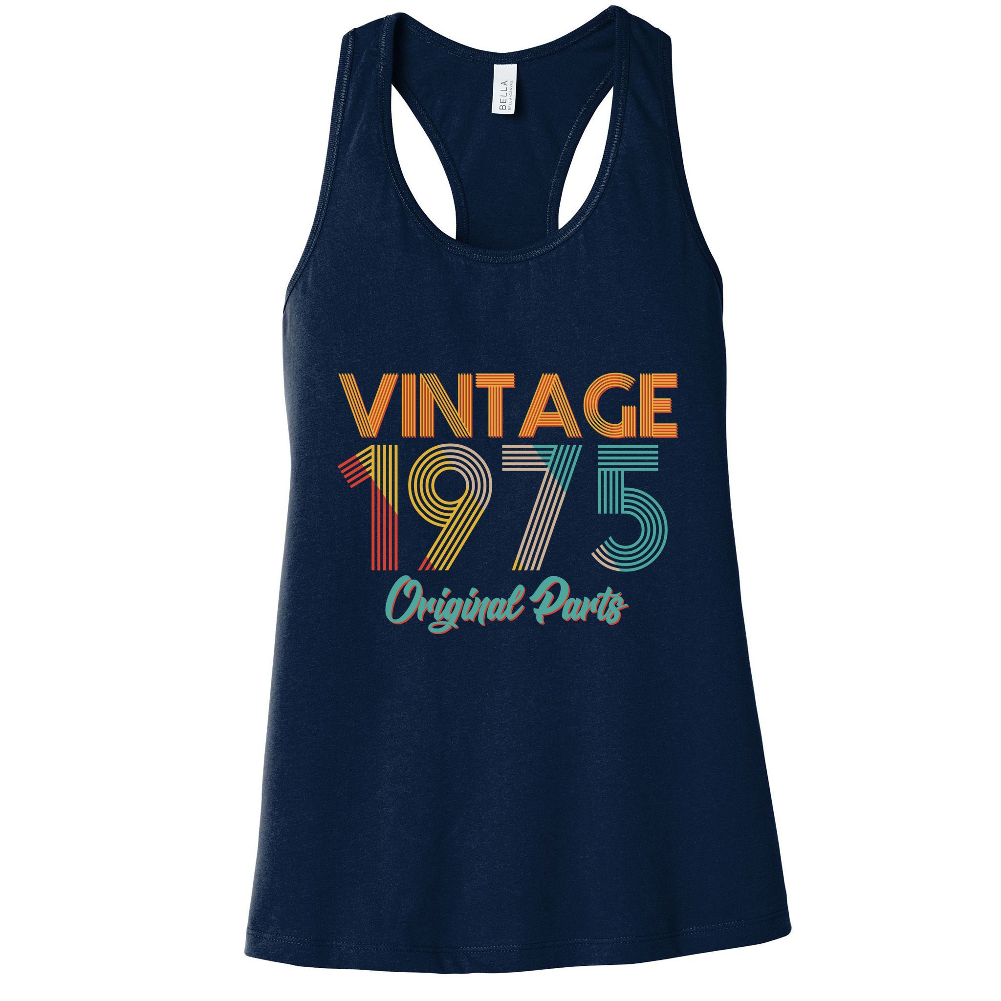 Vintage 1975 Original Parts 50th Birthday Womens Tank Top