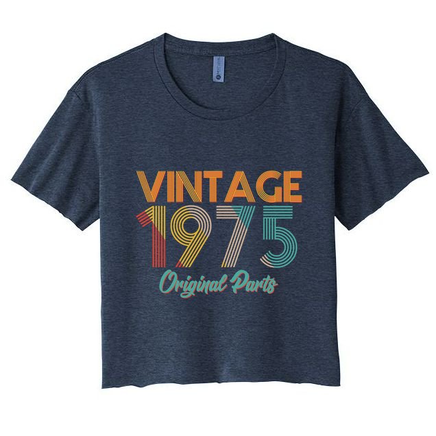 Vintage 1975 Original Parts 50th Birthday Crop Top