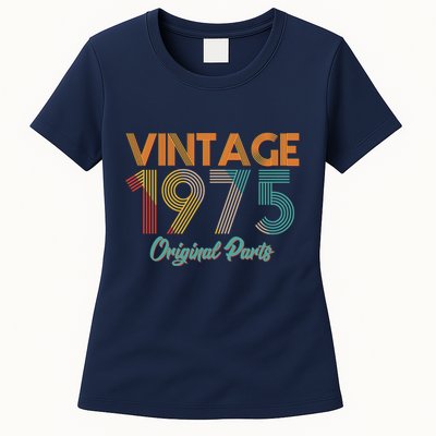 Vintage 1975 Original Parts 50th Birthday Womens T-Shirt