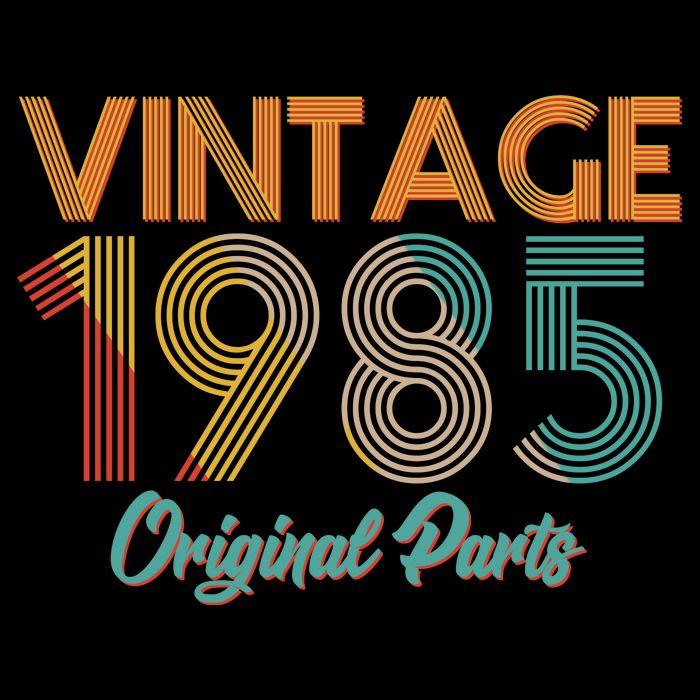 Vintage 1985 Original Parts 40th Birthday Mug