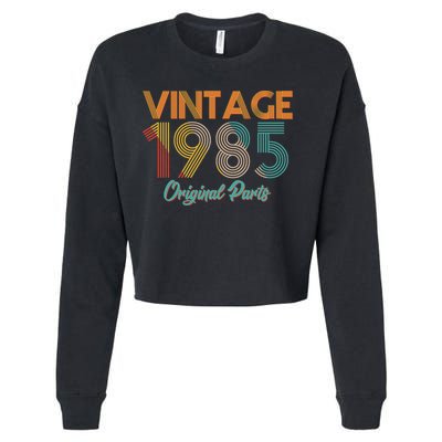 Vintage 1985 Original Parts 40th Birthday Cropped Pullover Crew