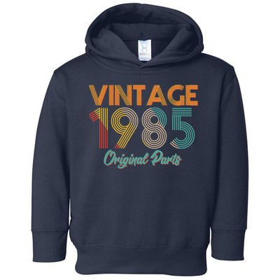 Vintage 1985 Original Parts 40th Birthday Toddler Hoodie