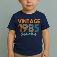 Vintage 1985 Original Parts 40th Birthday Toddler T-Shirt