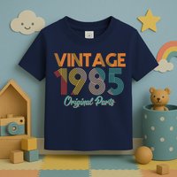 Vintage 1985 Original Parts 40th Birthday Toddler T-Shirt