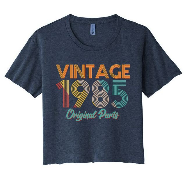 Vintage 1985 Original Parts 40th Birthday Crop Top