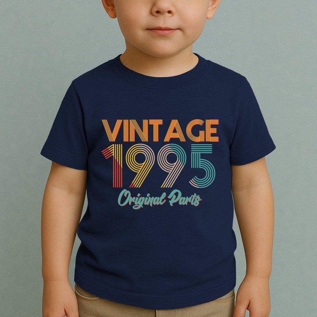 Vintage 1995 Original Parts 30th Birthday Toddler T-Shirt