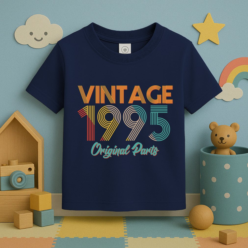 Vintage 1995 Original Parts 30th Birthday Toddler T-Shirt