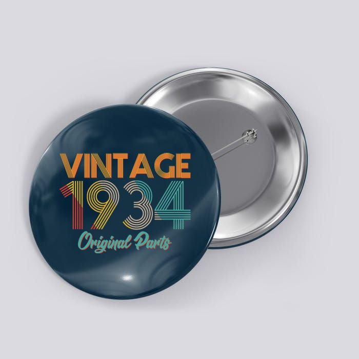 Vintage 1934 Original Parts 90th Birthday Button