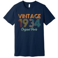 Vintage 1934 Original Parts 90th Birthday Premium T-Shirt