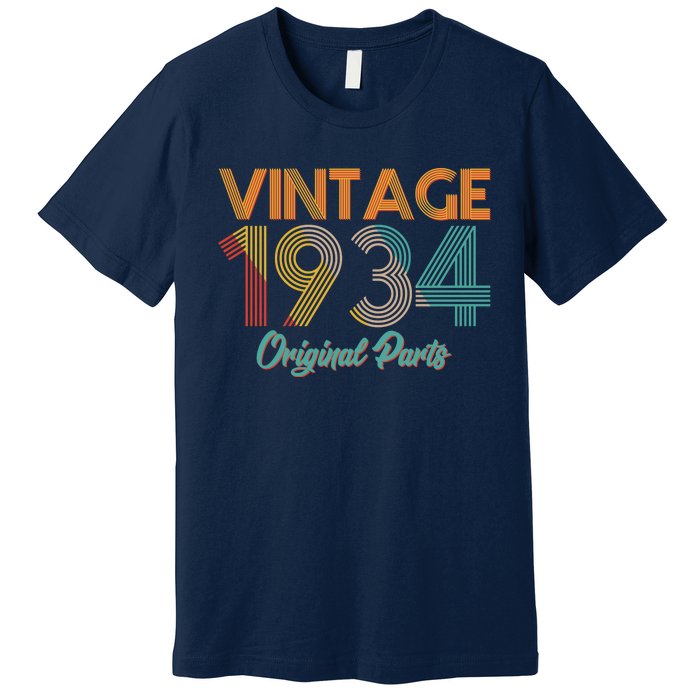 Vintage 1934 Original Parts 90th Birthday Premium T-Shirt