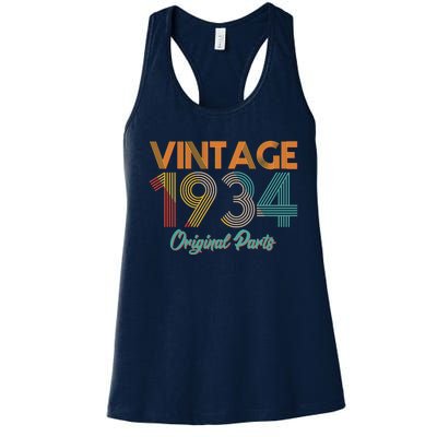 Vintage 1934 Original Parts 90th Birthday Women's Racerback Tank