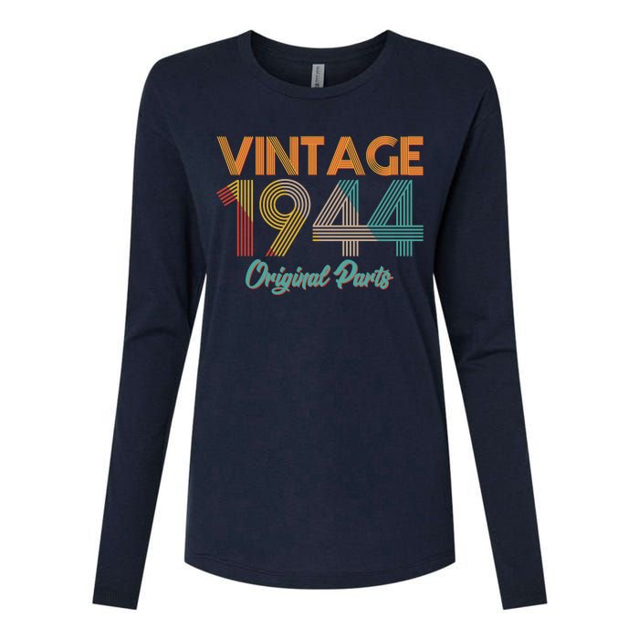 Vintage 1944 Original Parts 80th Birthday Womens Cotton Relaxed Long Sleeve T-Shirt