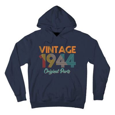 Vintage 1944 Original Parts 80th Birthday Tall Hoodie