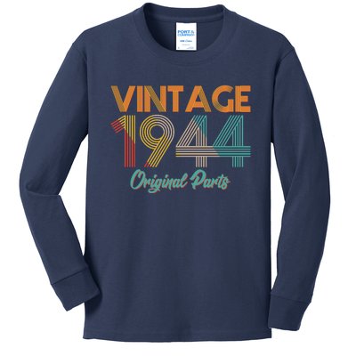 Vintage 1944 Original Parts 80th Birthday Kids Long Sleeve Shirt