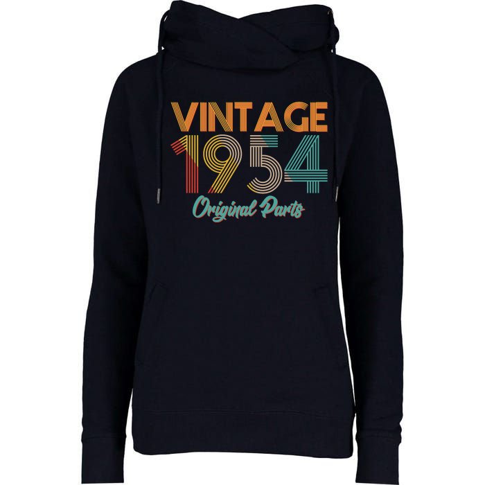 Vintage 1954 Original Parts 70th Birthday Womens Funnel Neck Pullover Hood