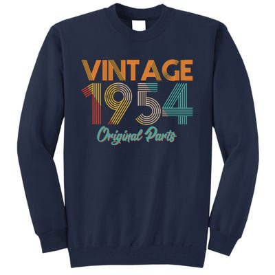 Vintage 1954 Original Parts 70th Birthday Tall Sweatshirt