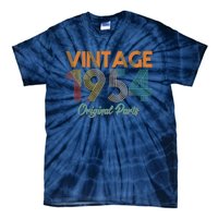 Vintage 1954 Original Parts 70th Birthday Tie-Dye T-Shirt