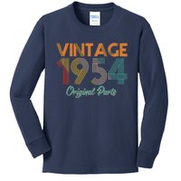 Vintage 1954 Original Parts 70th Birthday Kids Long Sleeve Shirt